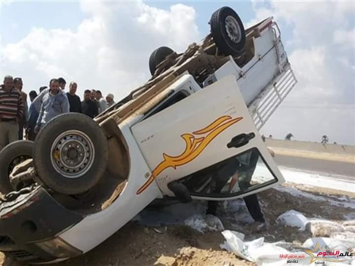 انقلاب سيارة على طريق زراعي البحيرة أدت إلي مسرع السائق 2 انقلاب سيارة على طريق زراعي البحيرة أدت إلي مسرع السائق