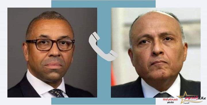 وزير الخارجية يتلقى اتصالاً هاتفياً من نظيره البريطاني