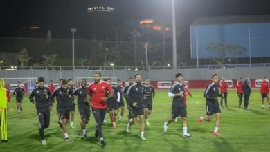 الأهلي بدون راحه يواصل تدريباته استعدادًا لمباراة المحلة 