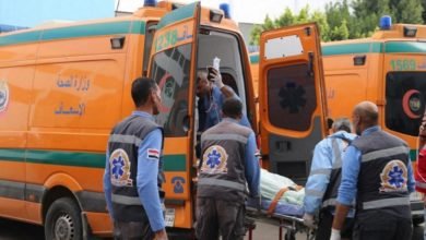 إصابة 4  أشخاص فى حادث سير على طريق العريش القنطرة الساحلي