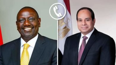 تلقى السيد الرئيس عبد الفتاح السيسي اليوم اتصالاً هاتفياً من الرئيس الكيني "ويليام روتو"
