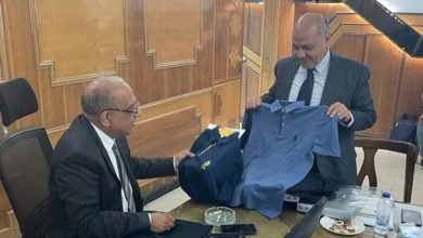 عصمت يجتمع بقيادات الشركة القابضة للقطن وشركة مصر للغزل والنسيج بالمحلة الكبرى