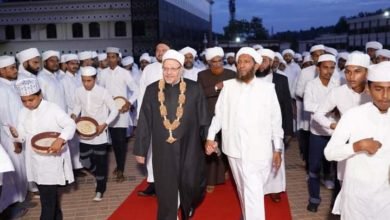 مفتي الجمهورية خلال لقائه بطلاب جامعة الثقافة الإسلامية في "كيرالا" بالهند