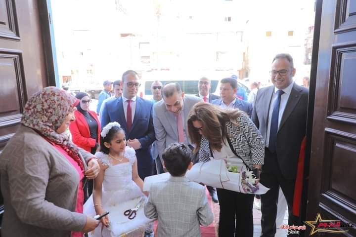 محافظ دمياط تفتتح مدرسة سعد الثانوية الفنية للتمريض بنين بالشعراء