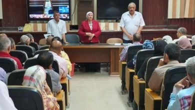 مدير تعليم القليوبية تجتمع مع رؤساء لجان الشهادة الأعدادية 