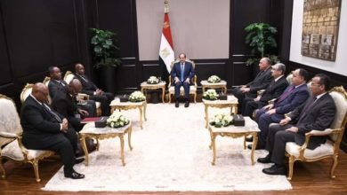 السيسي يلتقي السيد جيرفيه ندير أكوبوكا رئيس وزراء جمهورية بوروندي