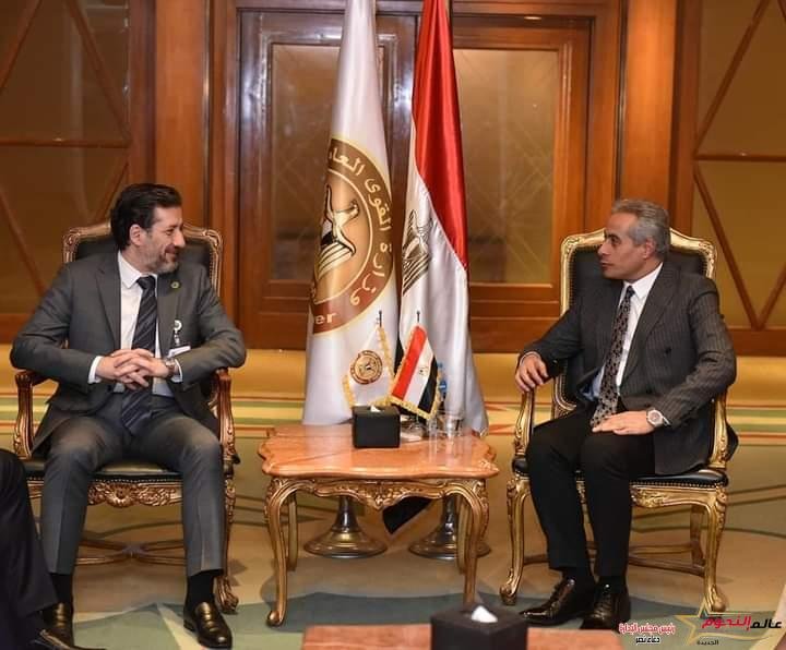 وزير القوى العاملة يلتقى بنظيره السوري..ويهنئه بعودة بلاده إلى جامعة الدول العربية