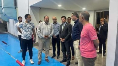 وزير الرياضة يتفقد فرع نادي النادي في شيراتون 