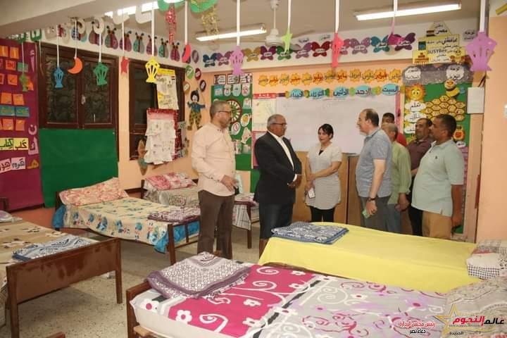 محافظ بني سويف يتابع مع وكيل الوزارة تجهيزات 14 استراحة للمشاركين والقائمين على امتحانات الثانوية العامة 2023/2022