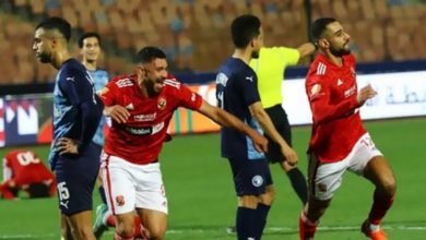 الأهلي يتقدم على بيراميدز في الشوط الإضافي الأول