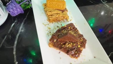 بسبوسة بالنوتيلا وزبدة اللوتس ... مقدمة من: مطبخ عالم النجوم