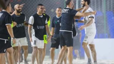 منتخب الشاطئية يتأهل لنصف نهائي كأس العرب بالفوز على موريتانيا 