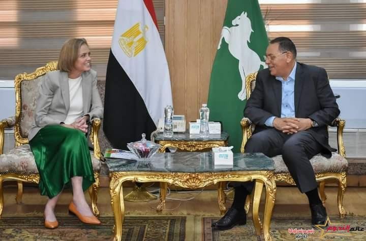 محافظ الشرقية يلتقي سفيرة دولة النرويج لدى القاهرة 