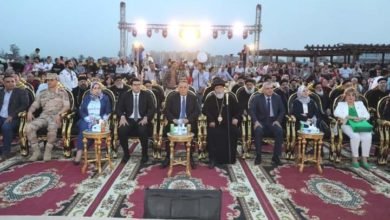 محافظ الشرقية يشهد إحتفالية ذكري دخول العائلة المقدسة ومباركتها لأرض الشرقية بمنطقة تل بسطا 