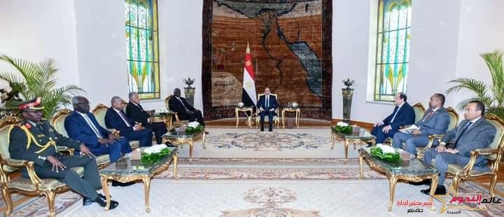 الرئيس عبد الفتاح السيسي يستقبل نائب رئيس مجلس السيادة السوداني
