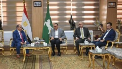 محافظ الشرقية يلتقي الرئيس التنفيذي لأفرع البنك الزراعي المصري