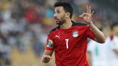 تريزيجيه يسجل هدف التعادل لمنتخب مصر بمرمى غينيا