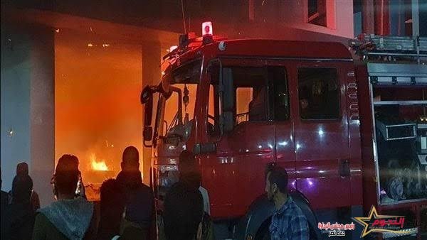 السيطرة على حريق مطعم فى مدينة 6 أكتوبر 1 السيطرة على حريق مطعم فى مدينة 6 أكتوبر