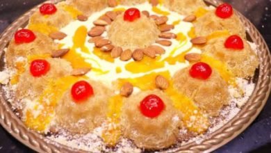 الكنافة بصوص الكريمة ... مقدمة من الشيف: دينا أشرف