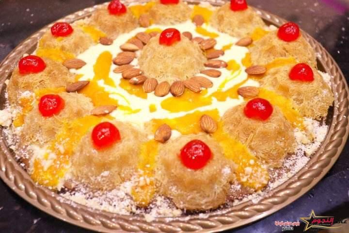 الكنافة بصوص الكريمة ... مقدمة من الشيف: دينا أشرف 2 الكنافة بصوص الكريمة ... مقدمة من الشيف: دينا أشرف