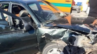 إصابة 8 اشخاص إثر حادث تصادم سيارتين بمدينة 6 أكتوبر
