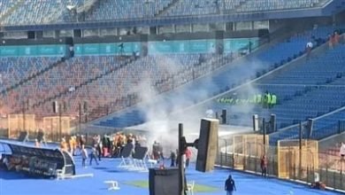عاجل … نشوب حريق في استاد القاهرة قبل استضافة مباراة القمة بين الأهلي والزمالك