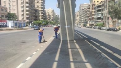 تحرير 3 محاضر ضد الجزار وإحالته للنيابة بعد صورة اللحمة على عمود المونوريل.. بالصور