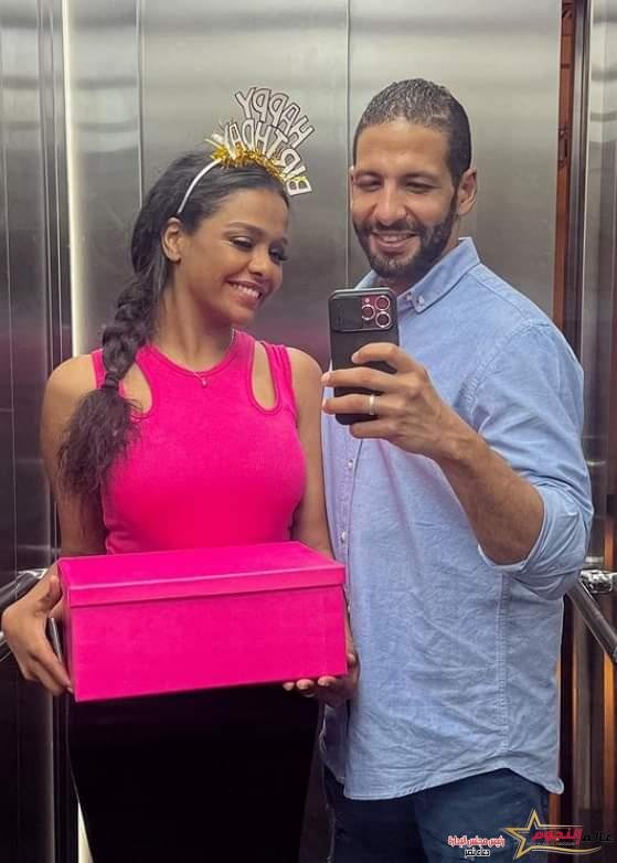 أسماء أبو اليزيد تحتفل بعيد ميلادها مع خطيبها 2 أسماء أبو اليزيد تحتفل بعيد ميلادها مع خطيبها