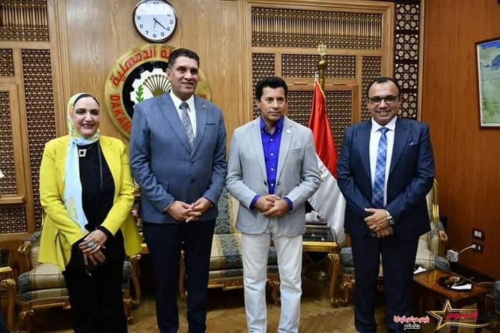 وزير الشباب والرياضة يصل محافظة الدقهلية لافتتاح وتفقد عدد من المنشآت الشبابية والرياضة