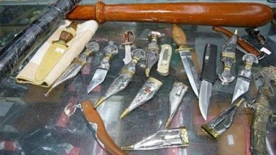 الداخلية تنجح في ضبط 184 قطعة سلاح أبيض بمختلف المحافظات