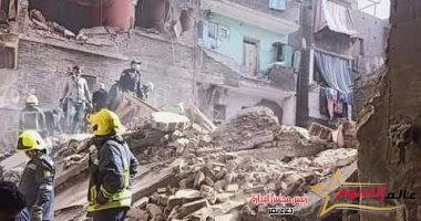 ارتفاع عدد ضحايا حادث انهيار عقار حدائق القبة لـ 13 شخصًا