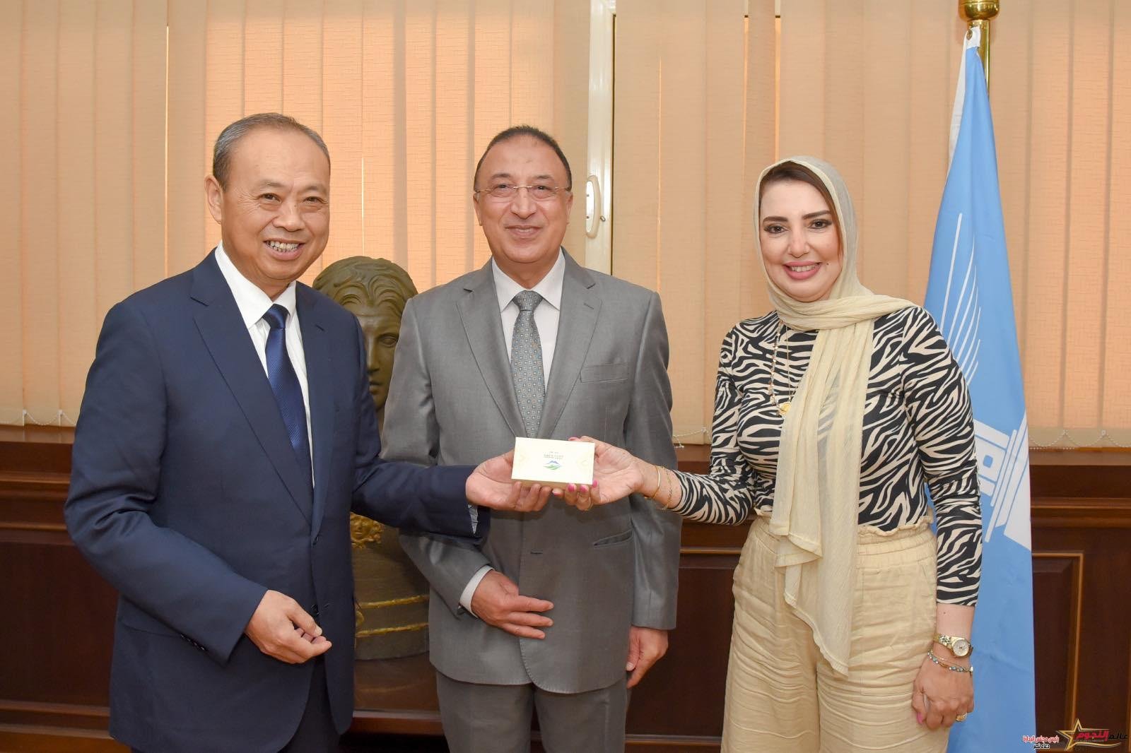 محافظ الإسكندرية يستقبل وفد مقاطعة ستشوان الصينية لتوطيد العلاقات الثنائية