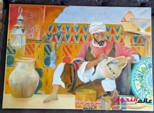 الرسام سيد أشرف العيسوي يشارك في معرض "كن أنت" بدار الأوبرا