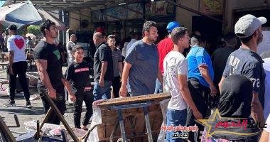 منذ قليل … إصابة 3 أشخاص في حريق داخل سوق الأسماك الحضاري ببورسعيد