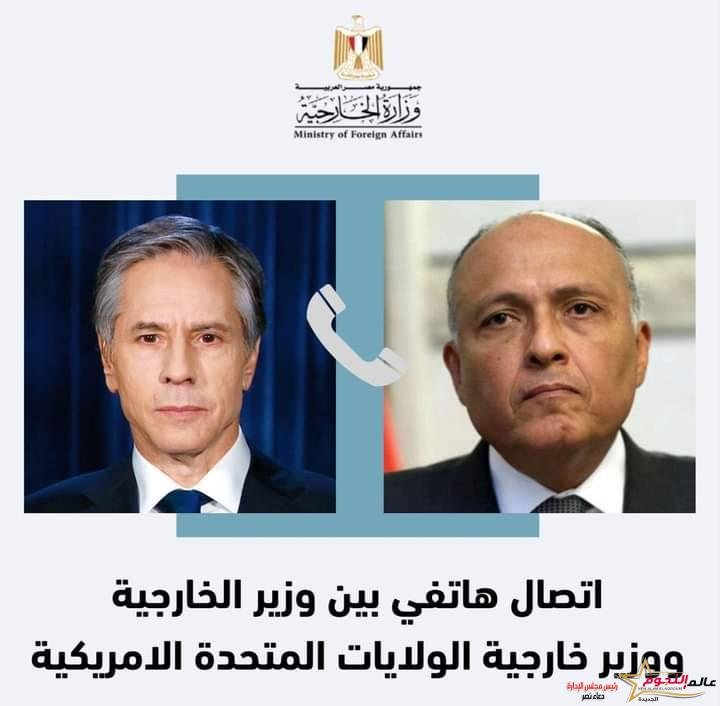 وزير الخارجية يجري اتصالاً هاتفياً مع نظيره الأمريكي