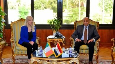حلمي يلتقي سفيرة أيرلندا بالقاهرة لتعزيز أوجه التعاون المشترك بين البلدين في مجال النقل الجوي