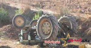 مصرع شاب أسفل جرار زراعى محمل بـ"الطوب" فى الدقهلية