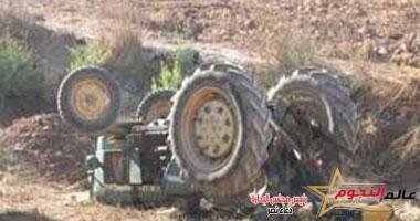 مصرع شاب أسفل جرار زراعى محمل بـ"الطوب" فى الدقهلية