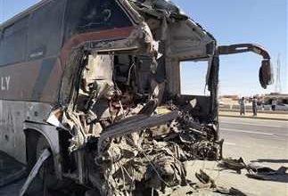 عاجل...مصرع شخصين واصابة 44 ليبيا فى حادث تصادم بمطروح