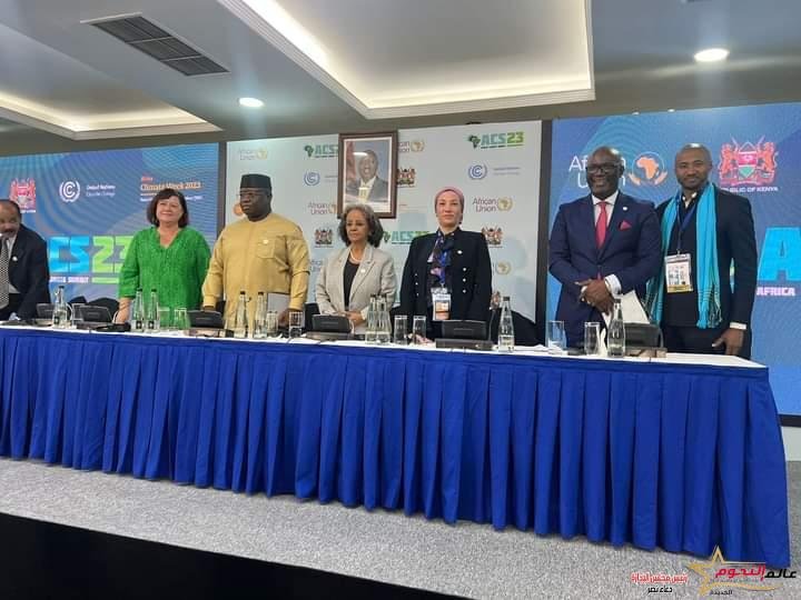 وزيرة البيئة والمنسق الوزاري ومبعوث مؤتمر المناخ COP27 تشارك فى جلسة تسريع التكيف بالقمة الأفريقية للمناخ 