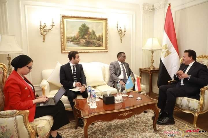 عبدالغفار يستقبل وزير العمل الصومالي لبحث التعاون المستقبلي في مجالات الصحة والسكان 2 عبدالغفار يستقبل وزير العمل الصومالي لبحث التعاون المستقبلي في مجالات الصحة والسكان