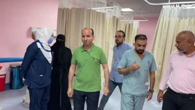 وكيل وزارة الصحة يفاجئ مستشفي القناطر الخيرية المركزي بجولة مرورية فجر اليوم