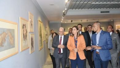 وزيرة الثقافة تفتتح معرض "سكتش"