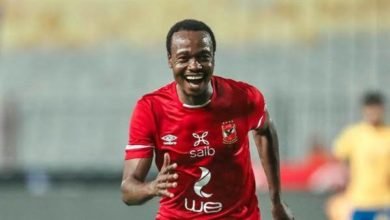 بيرسى تاو يسجل الهدف الثانى للأهلى فى شباك المصرى