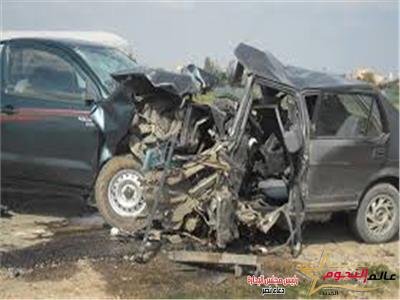 عاجل … إنقلاب سيارة ومصرع شابين  بأطفيح فى الجيزة