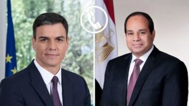 السيسي يتلقي اتصالاً هاتفياً من السيد بيدرو سانشيز رئيس حكومة إسبانيا