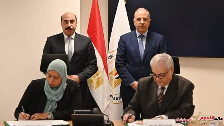 الدكتور سويلم واللواء عطية يشهدان توقيع بروتوكول تعاون مشترك بين وزارة الرى ومحافظة أسوان