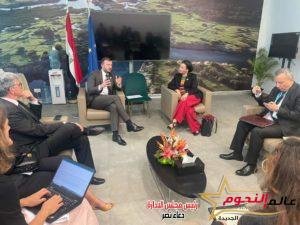 وزيرة البيئة تناقش مع مفوض الاتحاد الأوروبى للبيئة بحث سبل استثمار القطاع الخاص فى المشروعات البيئية