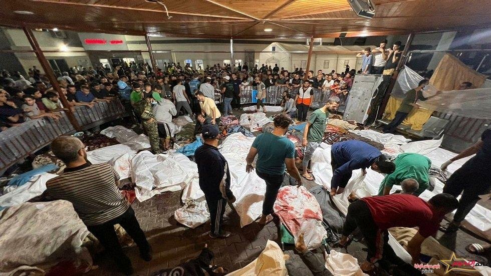 مجزرة المستشفى الأهلي المعمداني وصمة عار على جبين العالم‎