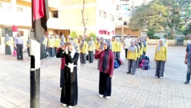 مدارس مصر تقف دقيقة حدادا على أرواح شهداء الشعب الفلسطيني